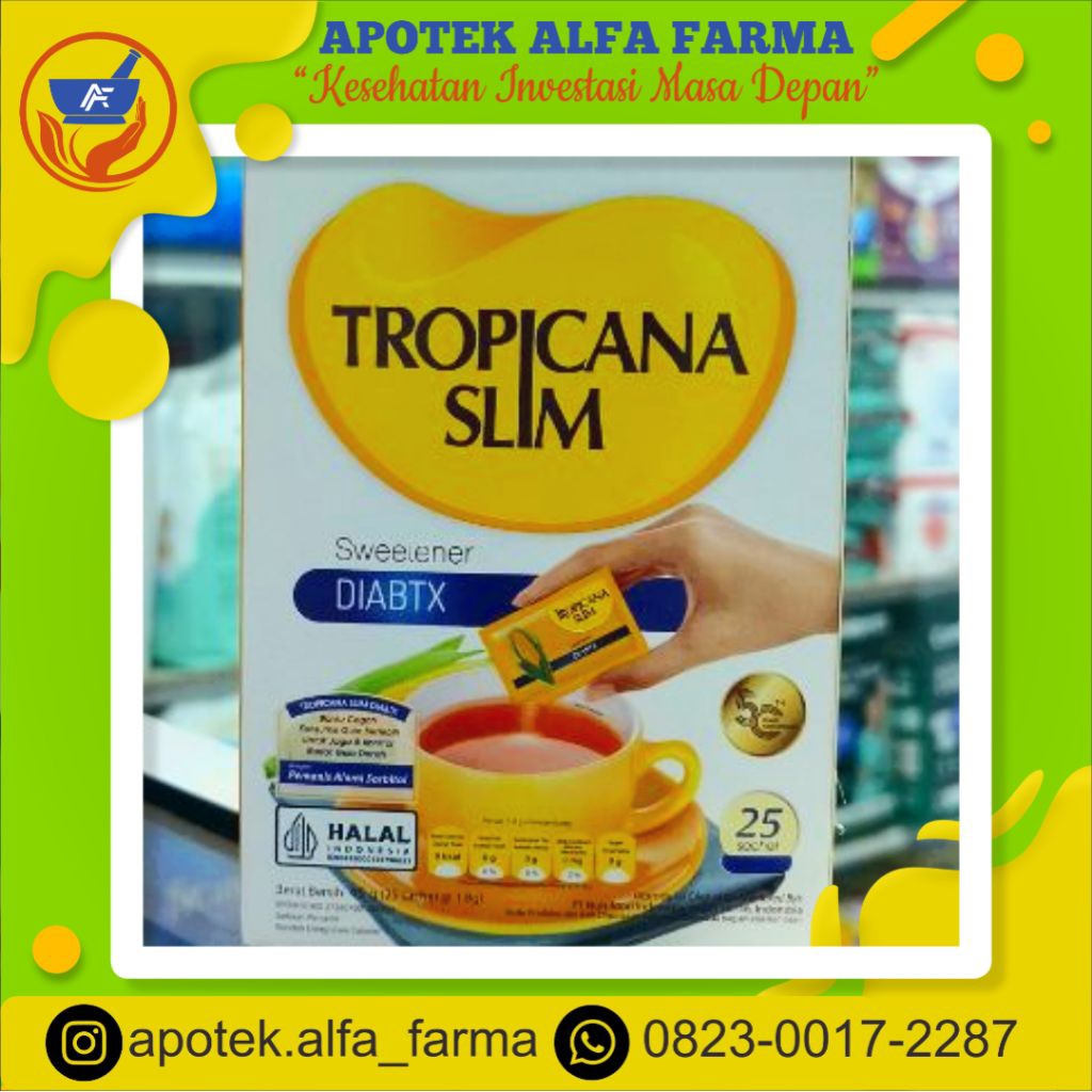

TROPICANA SLIM Sweetener Diabtx 25s