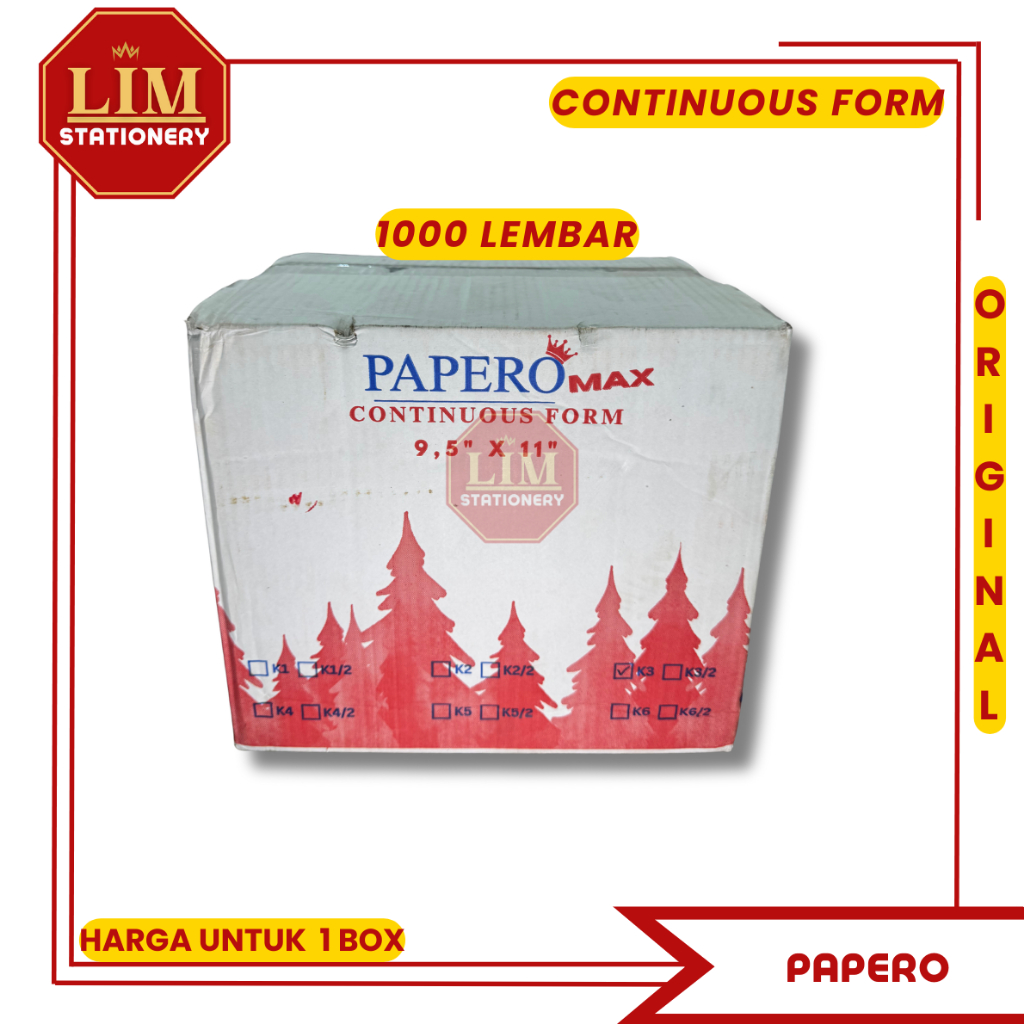 

Papero Max Continuous Form Isi 1000 Lembar