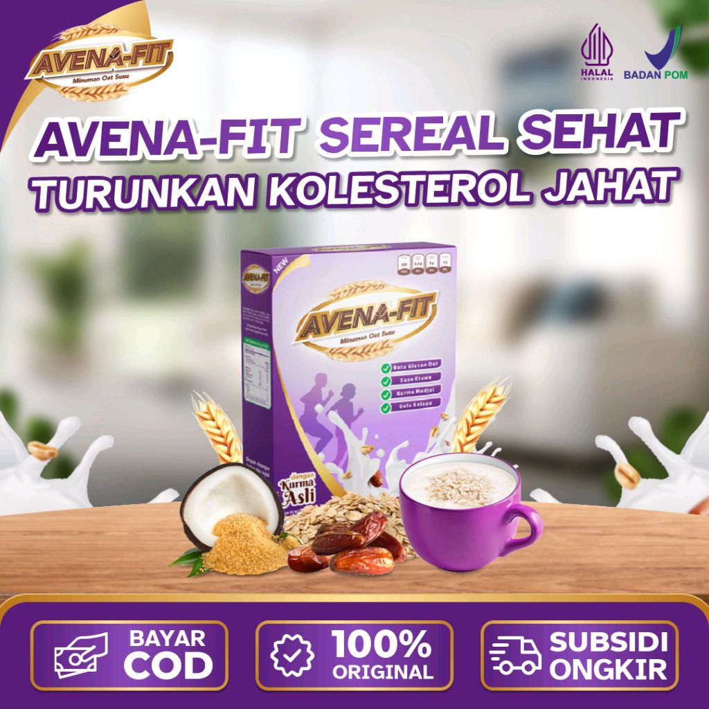 

PROMO PAKET 1 BOX - Avenafit Minuman Susu Oat Sereal Multikhasiat Solusi Turunkan Kolesterol Gula Darah Hipertensi dan Menjaga Kesehatan Jantung Asli Original BPOM