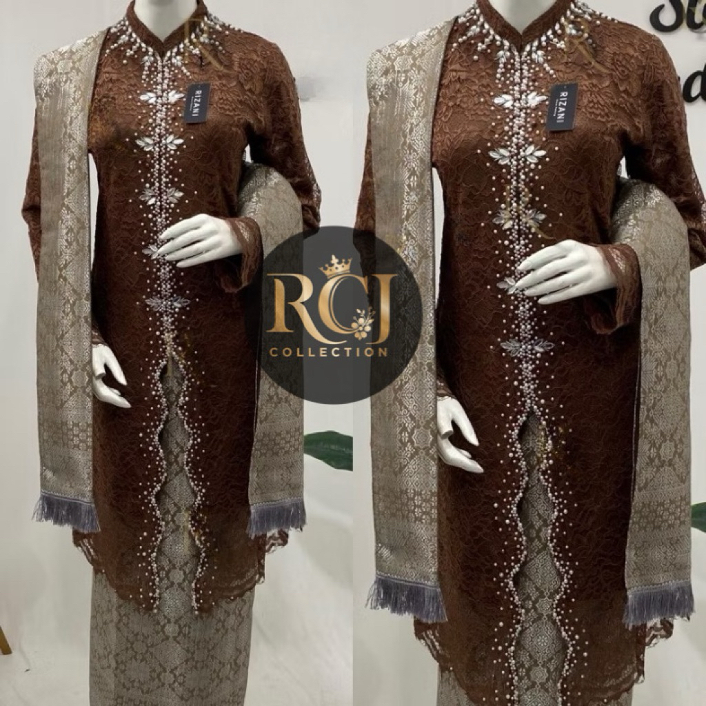 Tunik Busui Full Payet Model ZigZag | Tunik Payet | Kebaya Ibu Besan | Kebaya Wisuda | Kebaya Kondag
