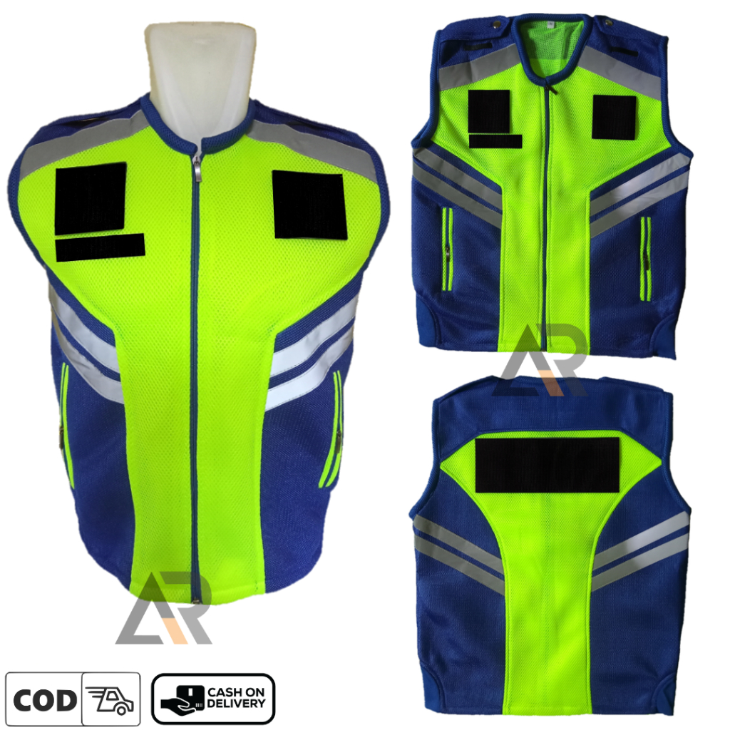 Rompi Provos/Provost/polri/polisi/polantas dll Terbaru Rompi Double mesh Tebal Polosan Rompi hijau b