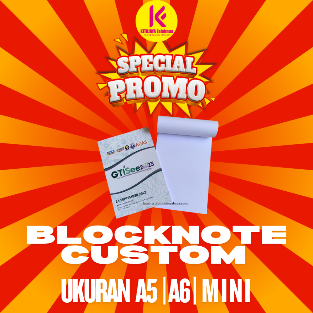 

Custom Blocknote A5 Seminar Meeting MURAH