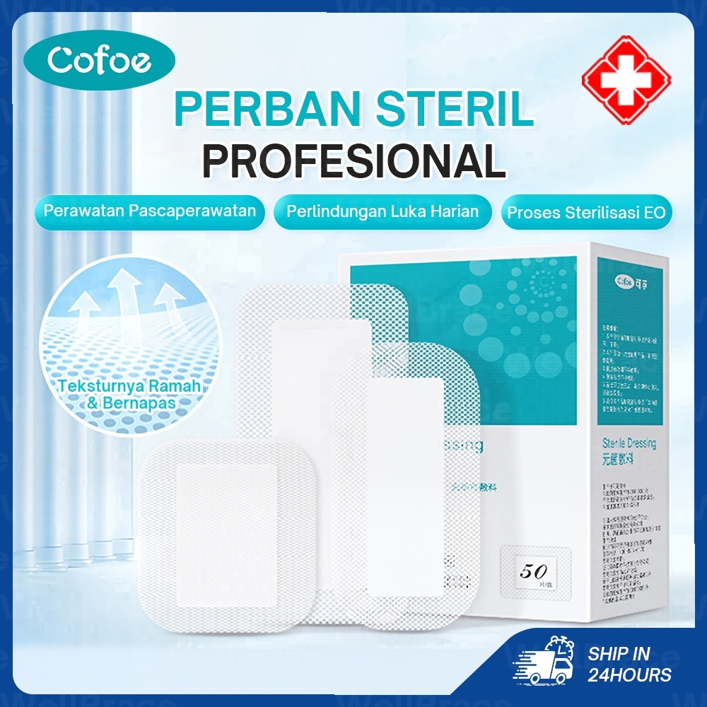 Cofoe Plester Putih Medis Perban Luka Operasi Caesar perekat Luka Operasi Medical Wound Dressing Sc