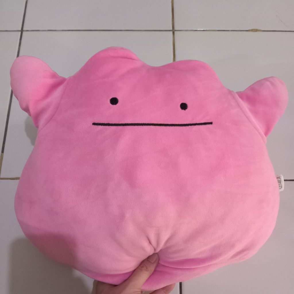 boneka pokemon plush duoduobao premium ditto pink jumbo size