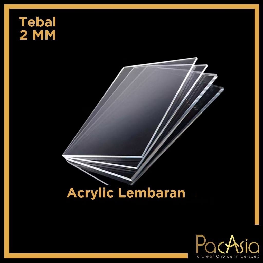 

R2GO - Acrylic Bening Lembaran Ukuran F4 Tebal 2mm