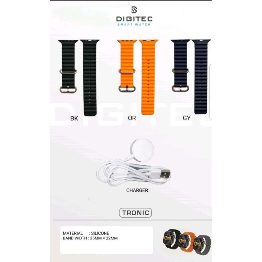 Rubber Strap/Tali Smartwatch Digitec Tronic Original