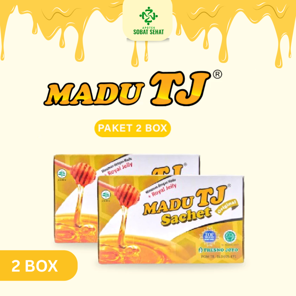 

Paket Madu TJ Original Kemasan Sachet 2 Box @12pcs