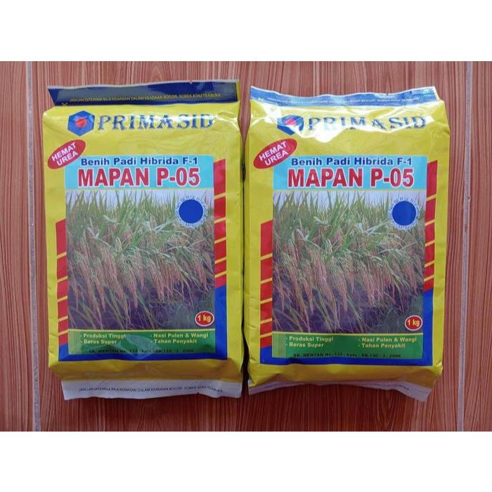 Limited, Benih / Bibit Padi Hibrida F-1 Mapan P-05 Kemasan 1 Kg. Daya Kecambah 80 % ( Exp 07 - 2025 