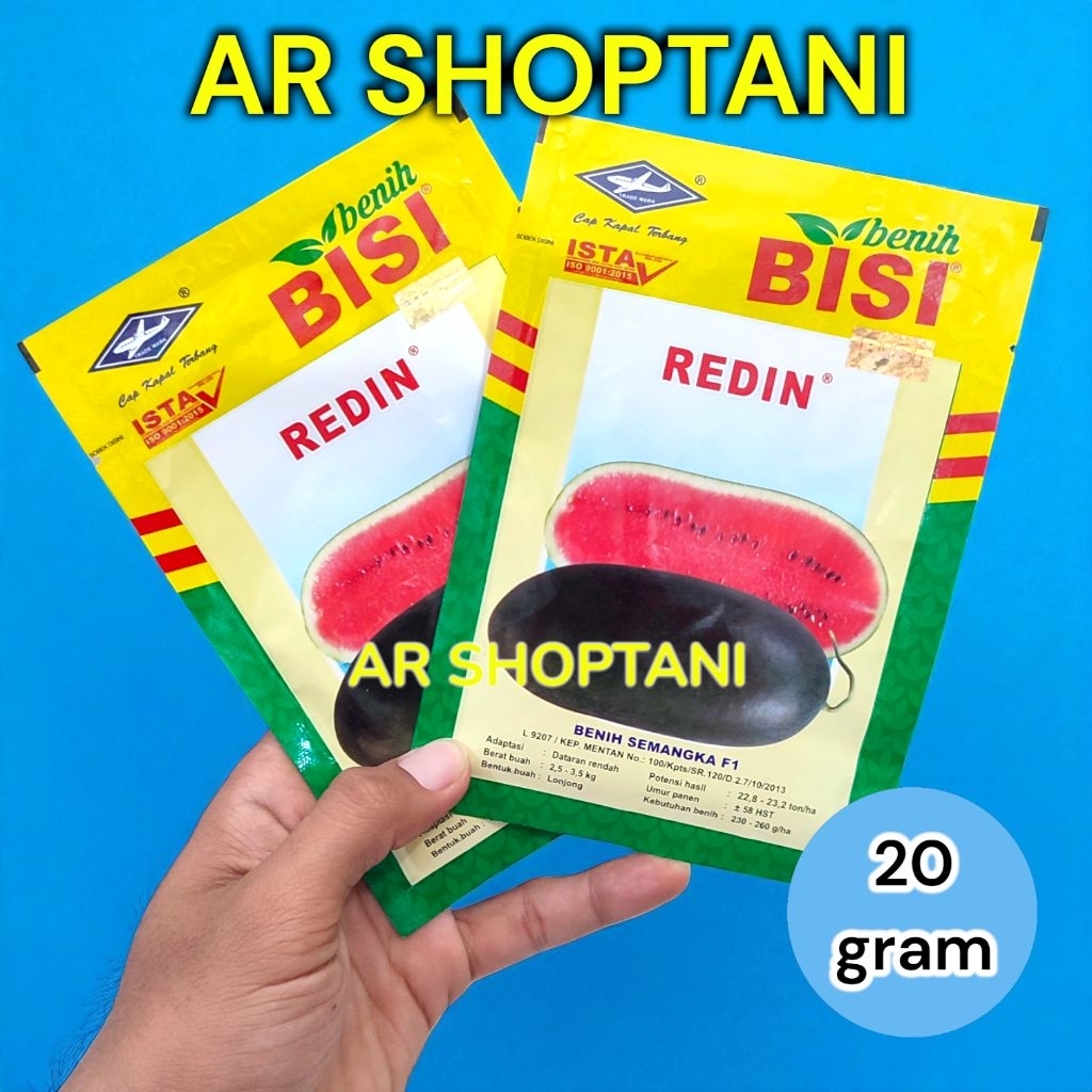 Benih semangka inul merah F1 Redin 20gram saset
