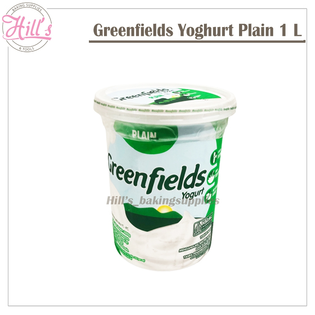 

GREENFIELDS YOGURT PLAIN 1 kg / TANPA GULA / NO SUGAR ADDED / STIRRED YOGHURT 1000 gr liter L