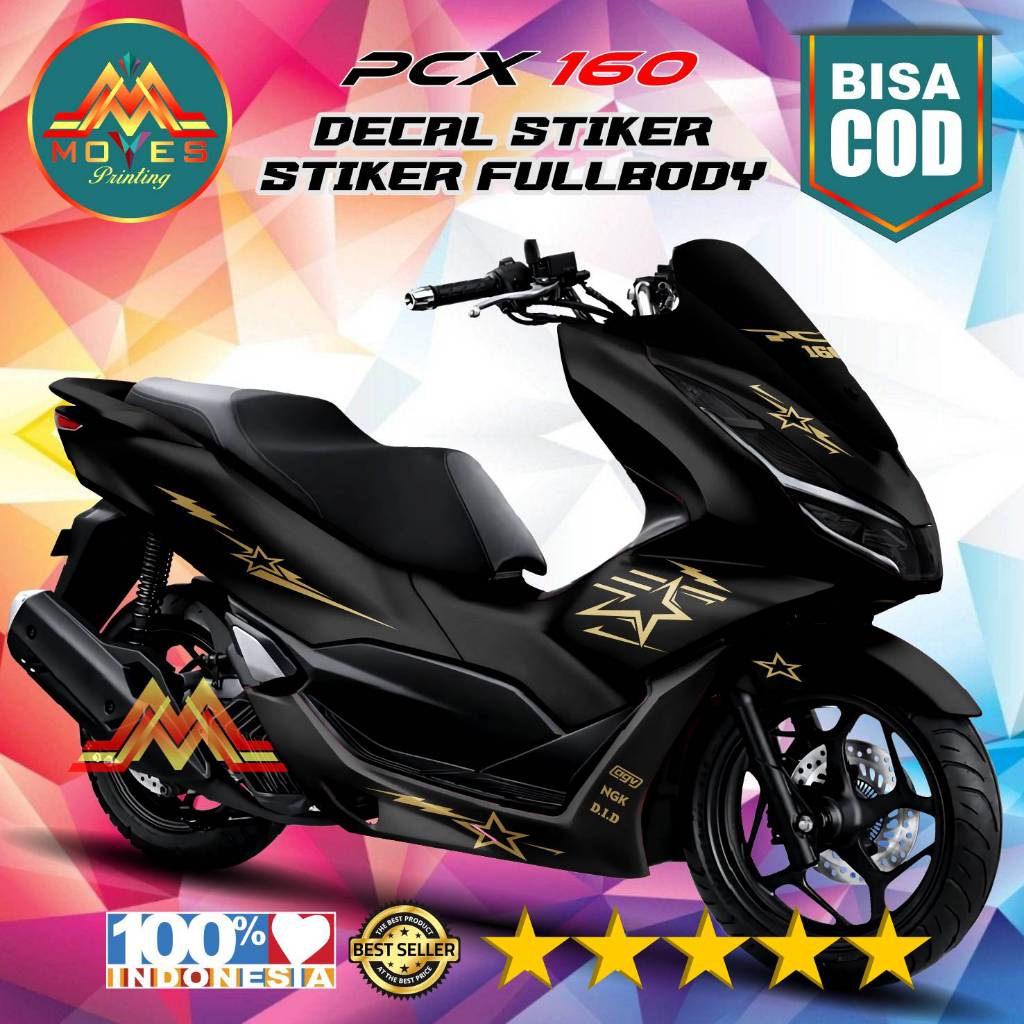 Decal stiker full body Honda Pcx 160 full body polosan Bintang