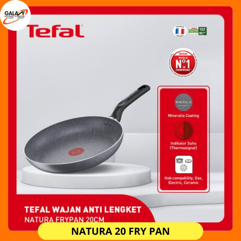 TEFAL Frypan Tefal Natura Series 20CM Wajan Frypan Anti Lengket