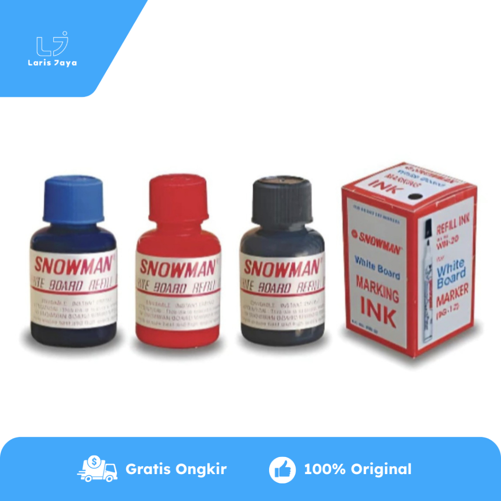 

Refill Marker Ink Tinta Spidol Snowman Whiteboard WBI-20