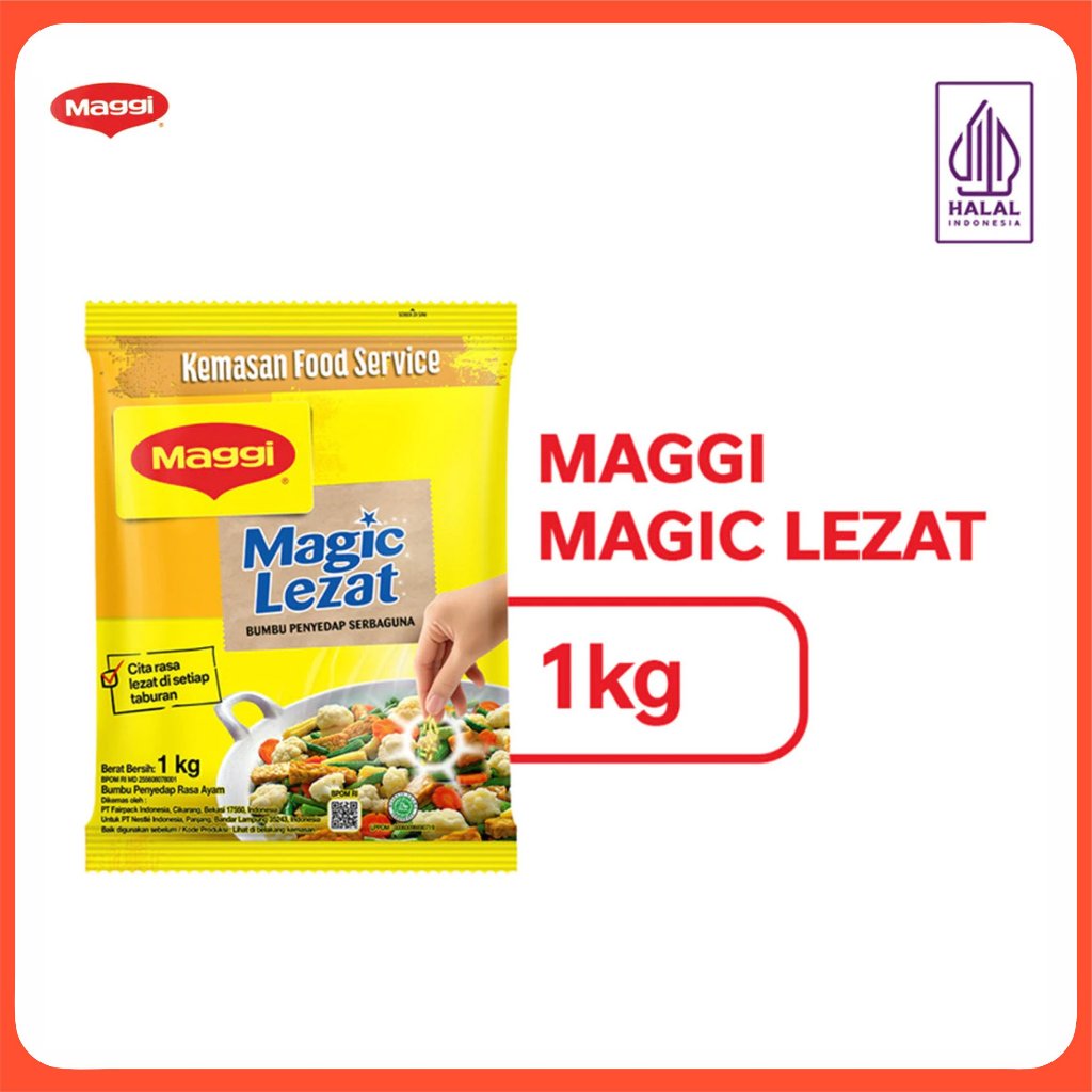 

Maggi Magic Lezat Pouch 1kg Bumbu Penyedap Rasa Serbaguna