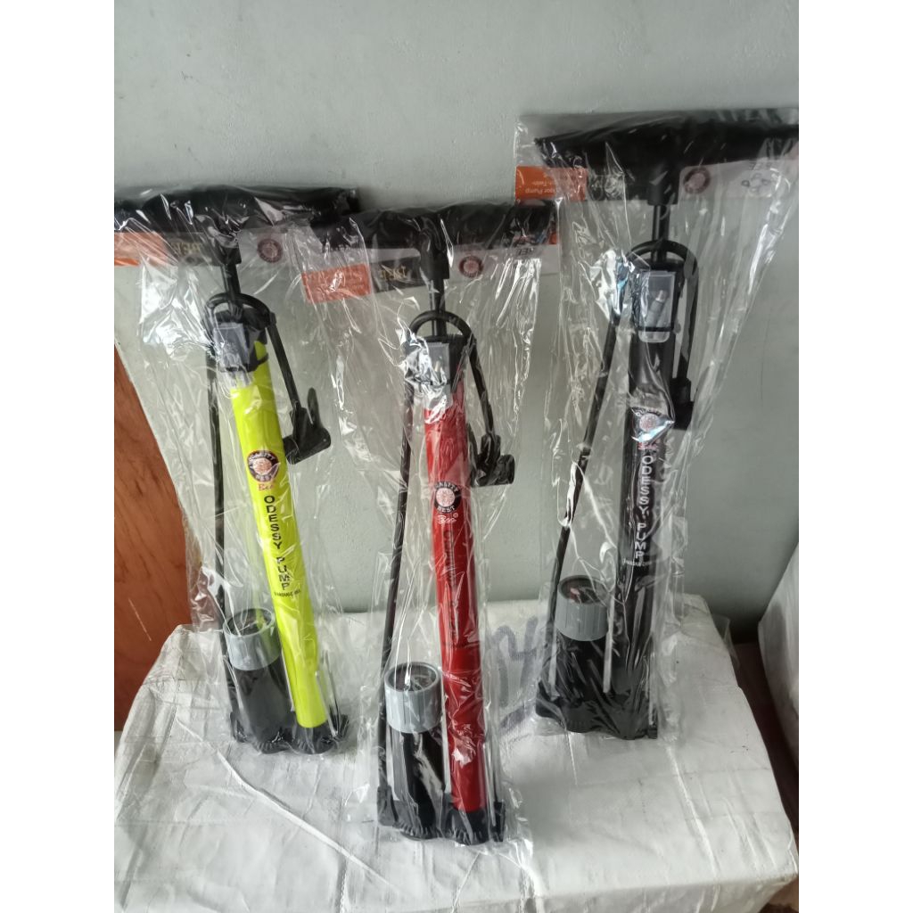 pompa ban sepeda/ motor pompa tabung meter ATLANTIS