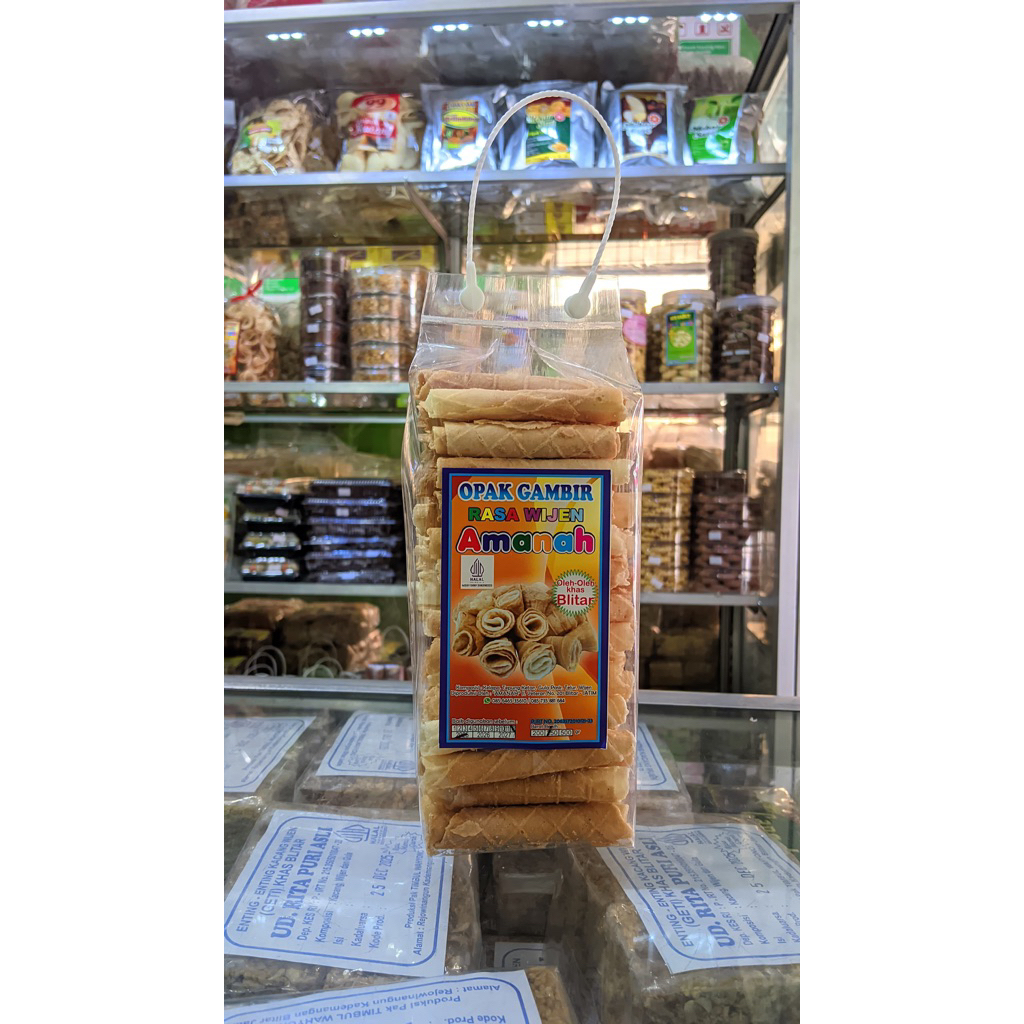 

OPAK GAMBIR KETAN WIJEN GULUNG OPAK GAMBIR AMANAH KEMASAN 250GR OLEH - OLEH KHAS BLITAR
