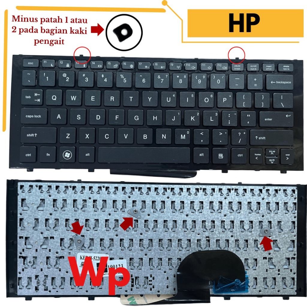 Keyboard HP Probook 5520 5520M 5220 5220M