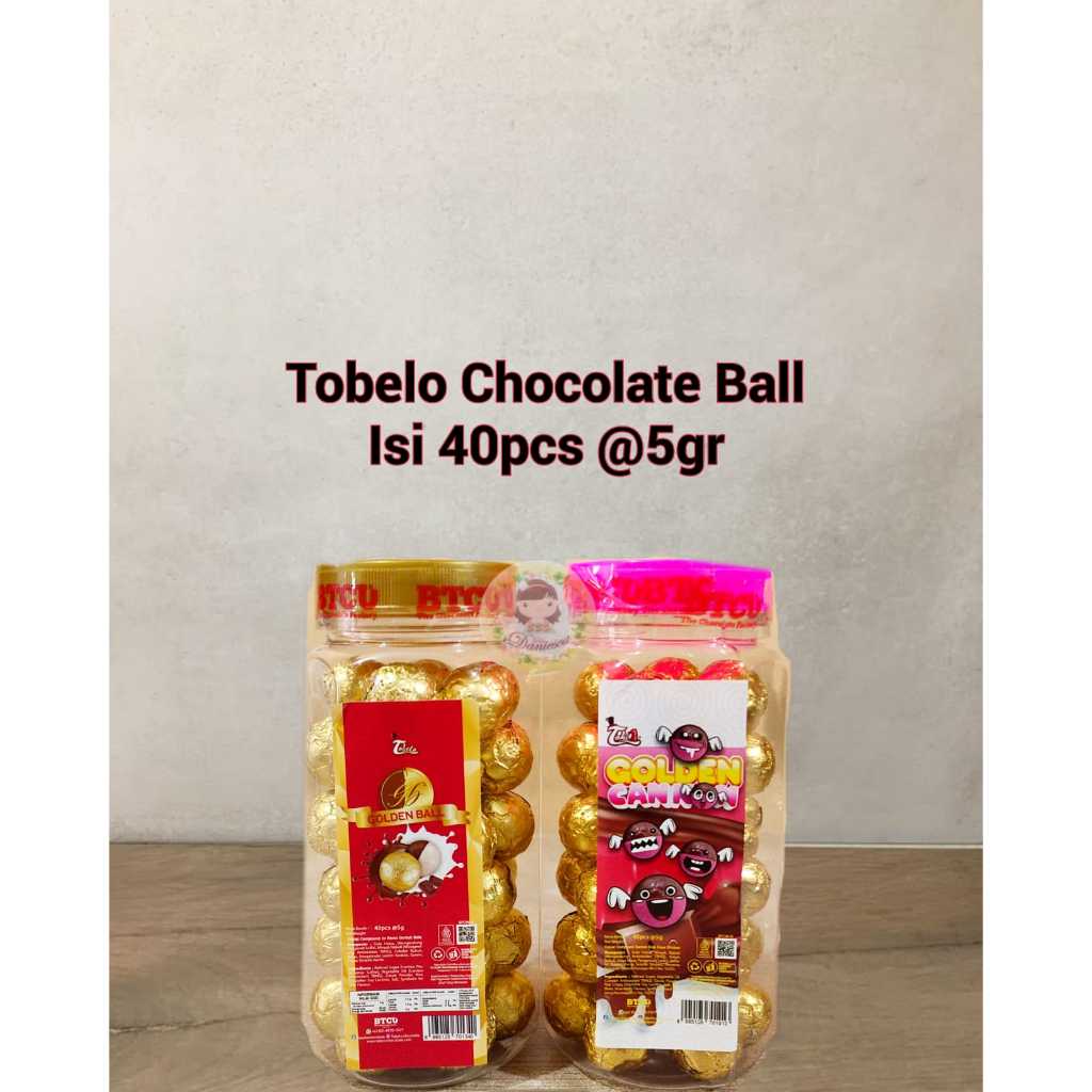 

Tobelo golden balls 1 toples 40 pcs tobelo cannon ball tobelo coklat kurma bobabol chokonut ( SCP )