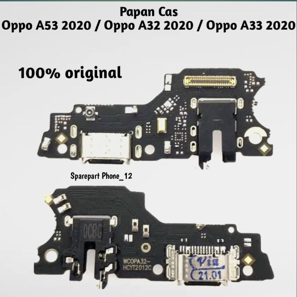 Papan Cas Oppo A53 2020 / Oppo A32 2020 / Oppo A33 2020 Original Conektor Cas Charger