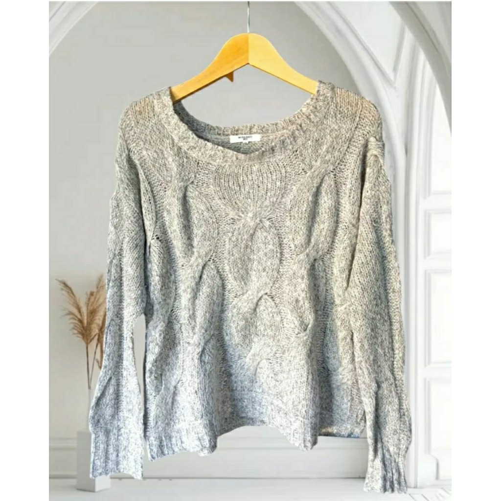 Atasan Rajut Kepang kepang wanita Preloved