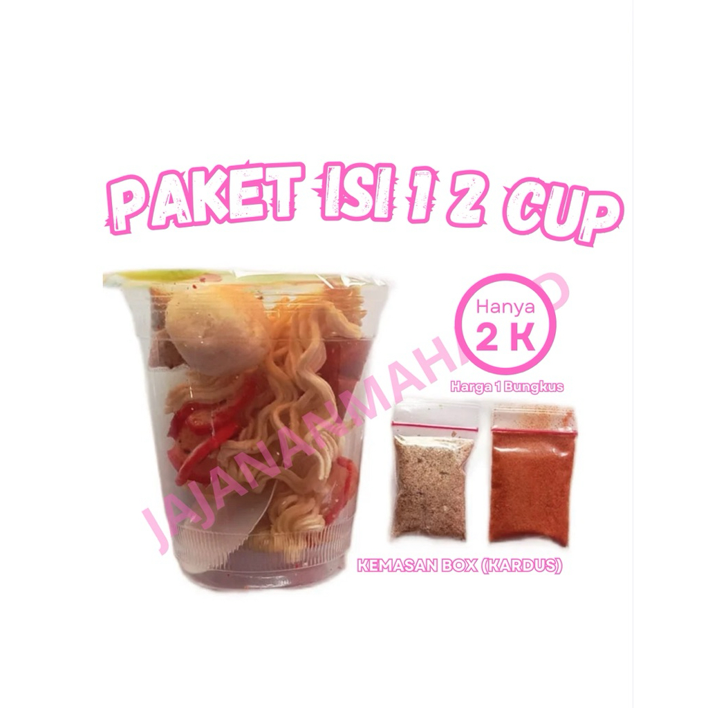 

Seblak Cup Instant isi 12 cup 20rb an murah enak lezat makanan pedas kuah instant gratis ongkir Rp0