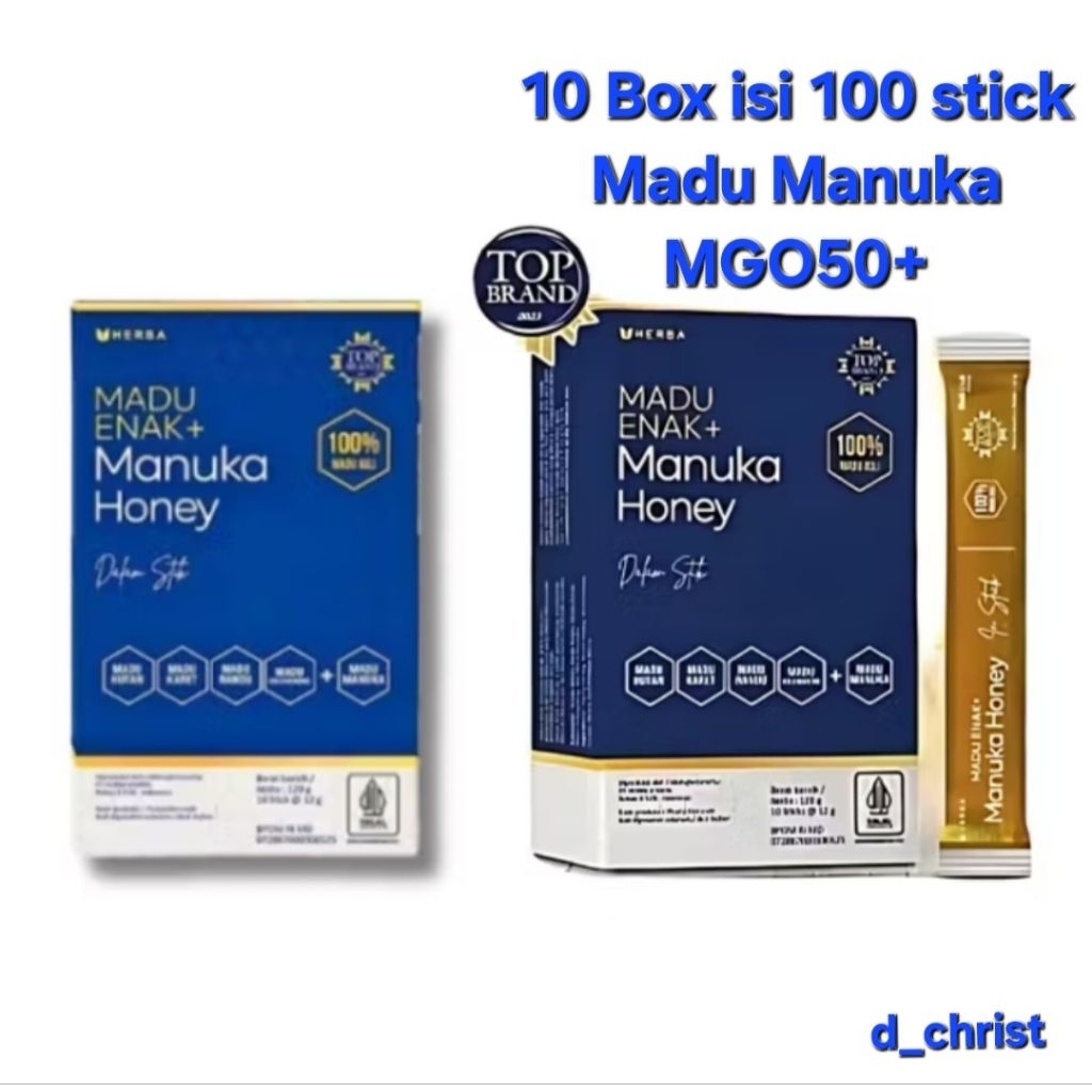 

10 Box Madu Manuka MGO50+ isi 100sachet