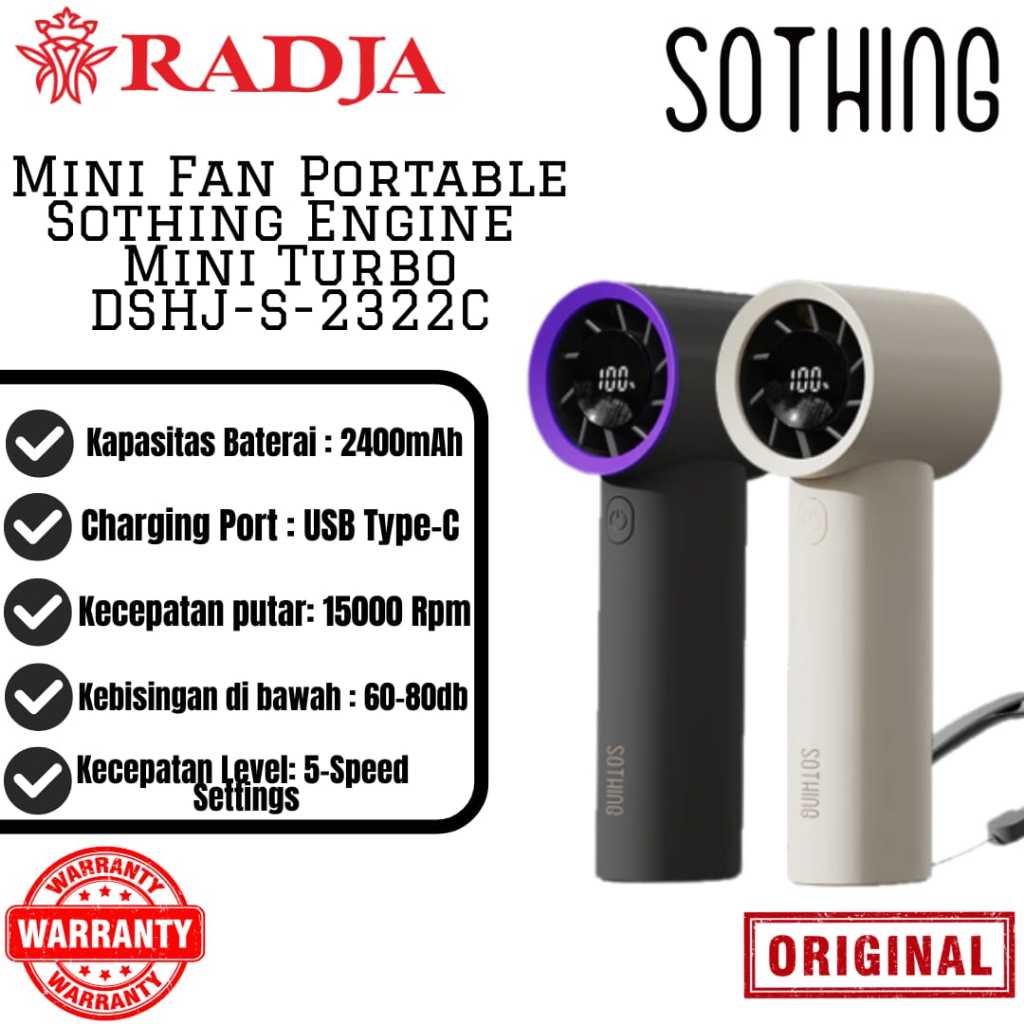 Sothing Mini Fan Portable Engine Mini Turbo