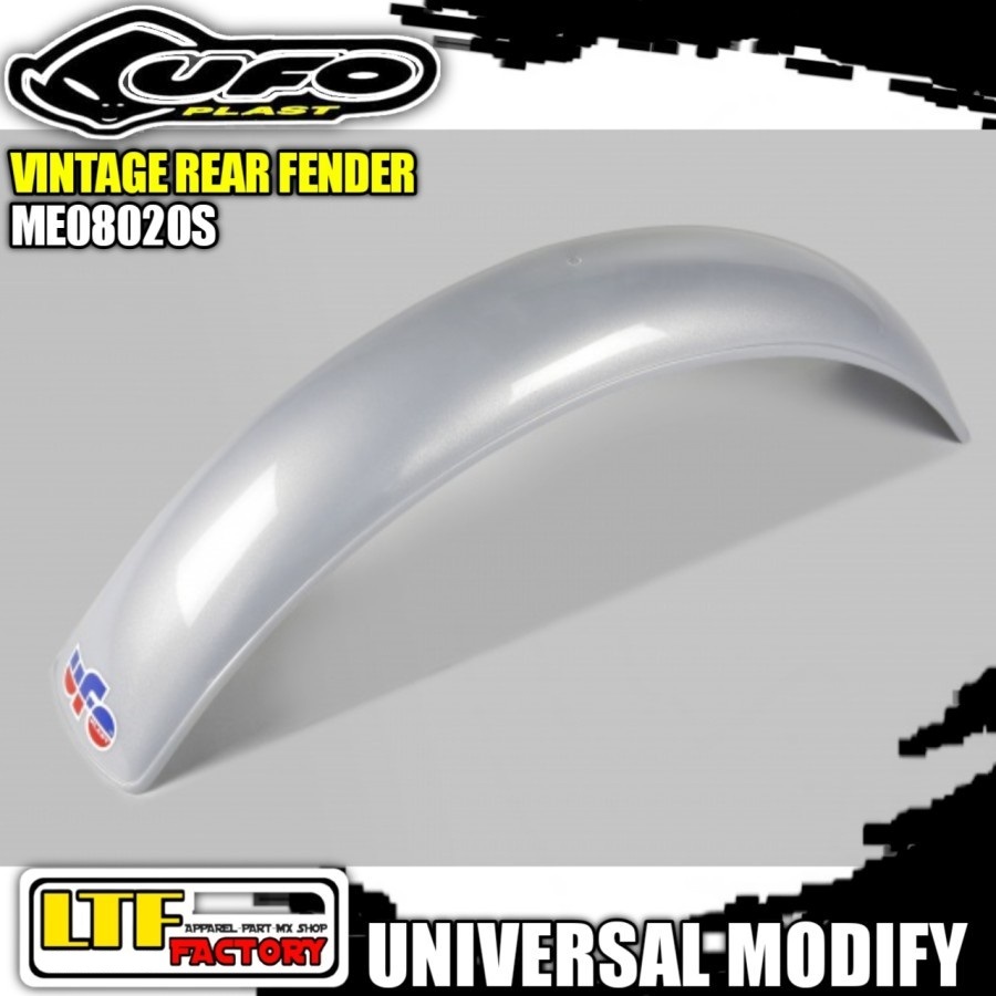 UFO UNIVERSAL CROSS 1960-1974 REAR FENDER COVER - SPAKBOR BELAKANG VINTAGE CLASSIC JADUL - MOTOCROSS