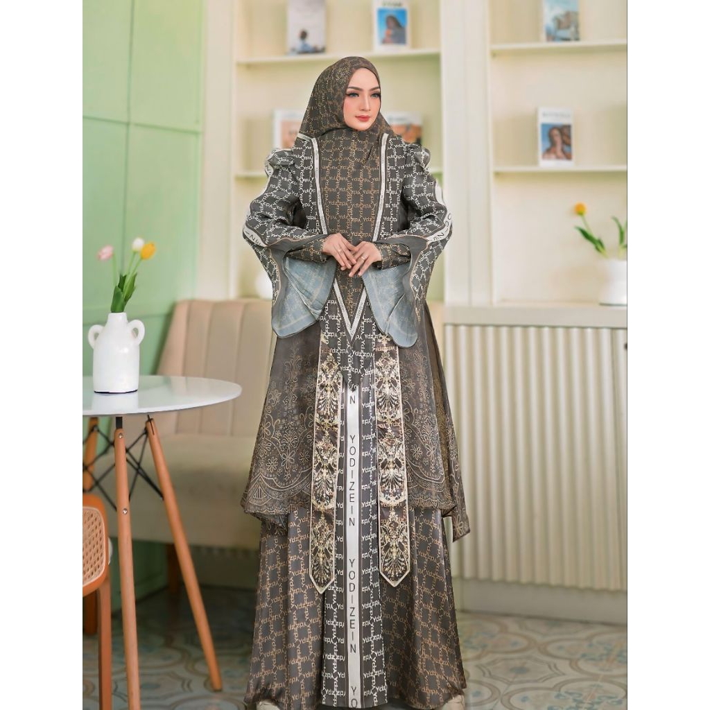 Gamis Syari Mewah Arcadia Series By Yodizen / Gamis Syari Kekinian / Gamis Syari Premium / Gamis Sya