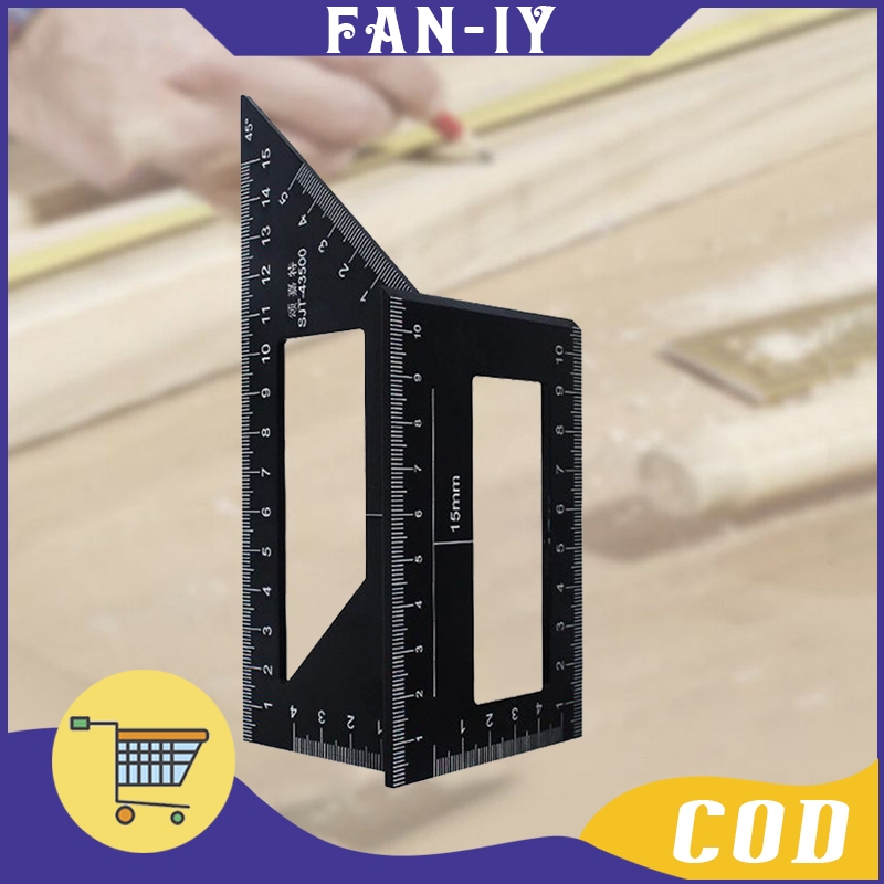 

Penggaris 3d / Penggaris Siku Tukang Kayu / Marking Ruler 3d Mitre Angle / Alat Ukur