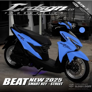 Sticker Motor Full Body Honda Beat Deluxe NEW CBS Decal Stiker Beat 2024 2025 Tema Warna Polosan