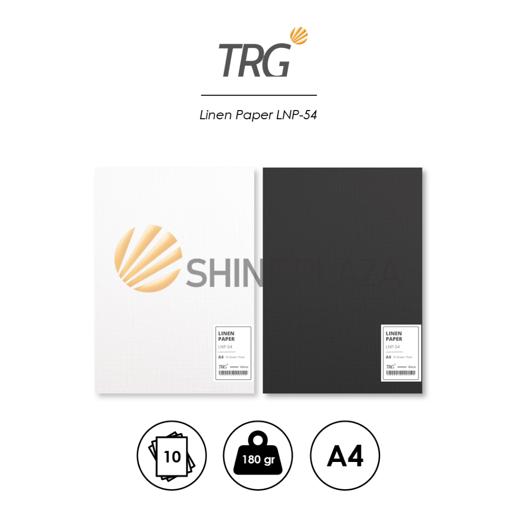 

TRG Kertas Linen A4 180gr LNP-54 - Linen Paper Karton Tekstur Hitam Putih Cover Sertifikat Gambar Ilustrasi Design Tebal 180 gr gram gsm TRG