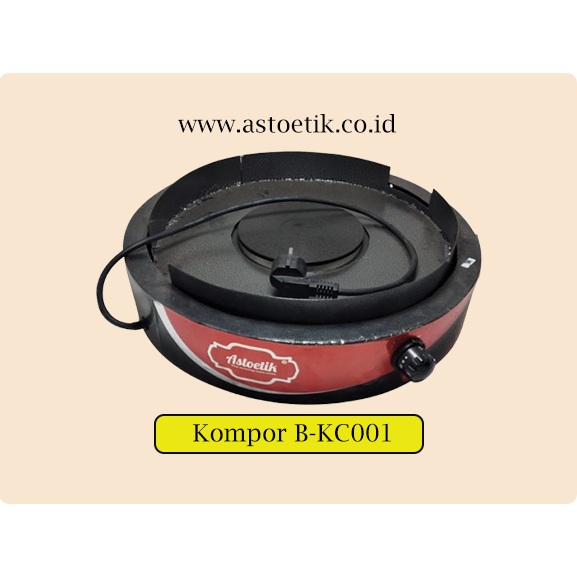 Kompor Batik Cap Listrik Astoetik 700 Watt Seri B-KC001 (Bodi Besi Eser)
