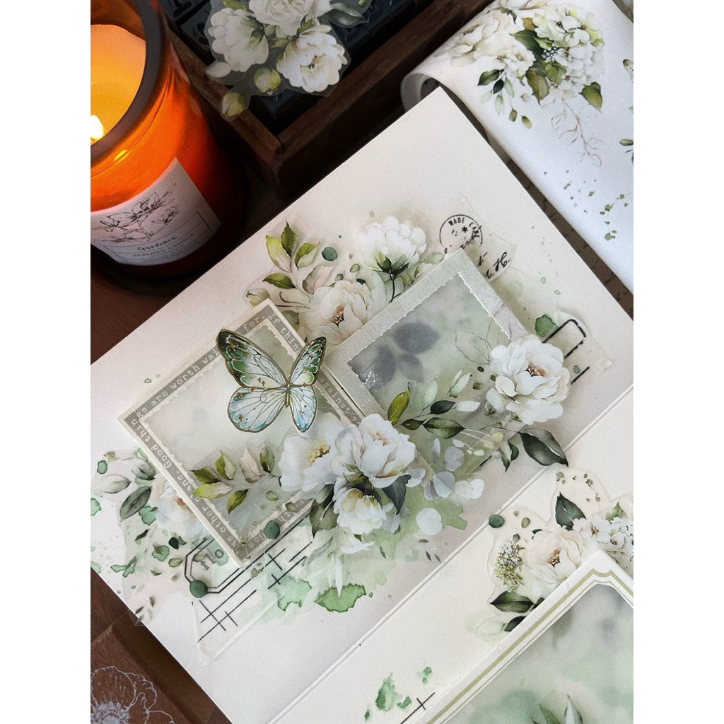 

Yi Er White Praise Roses PET Tape