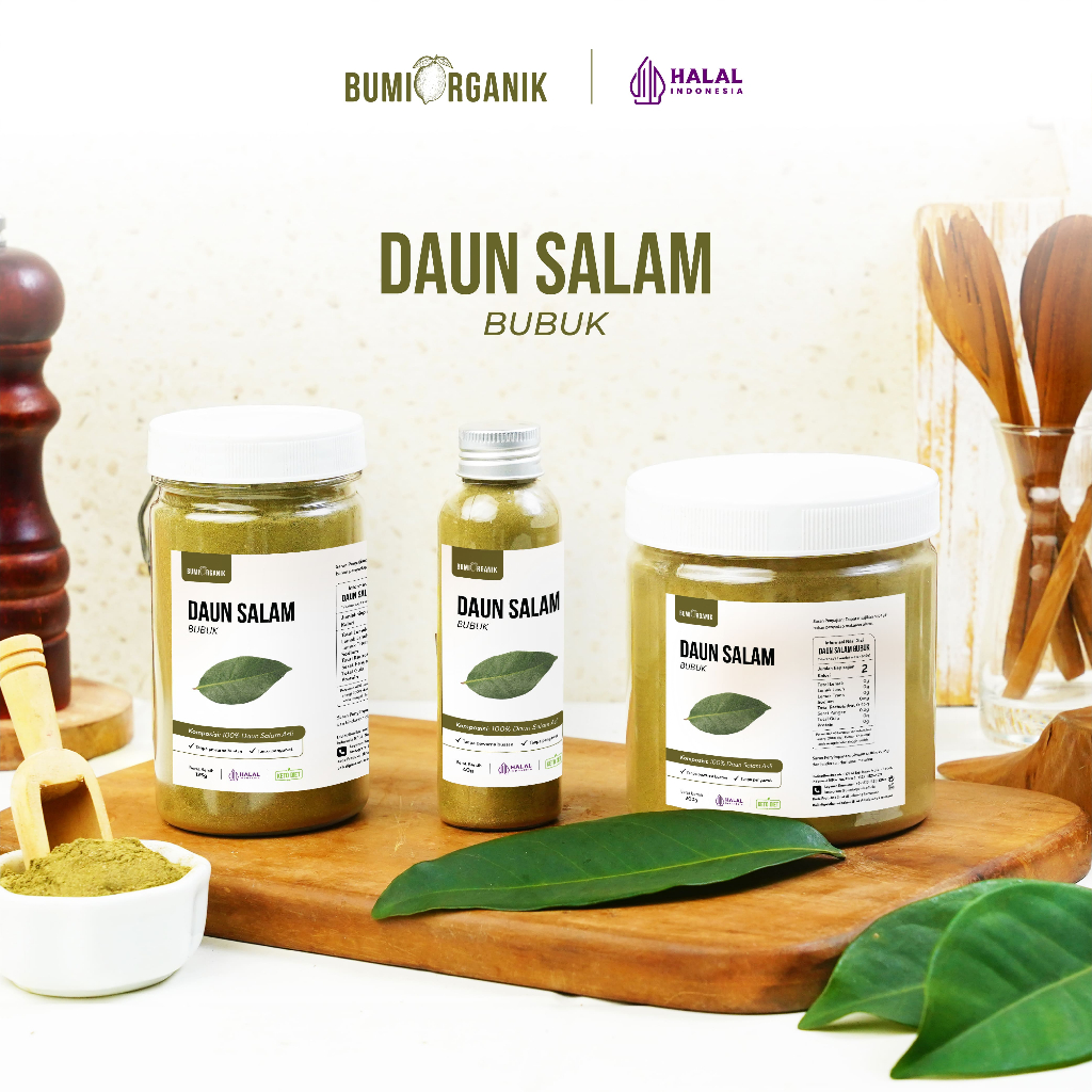 

BUBUK DAUN SALAM BUMI ORGANIK - 50G 125G 250G - SERBUK DAUN SALAM - BUBUK DAUN SALAM TANPA CAMPURAN - PURE BUBUK DAUN SALAM - FLOZINDO - BEORGANIK - NADA TOSERBA - NATURLIFE - NUTRIFARM