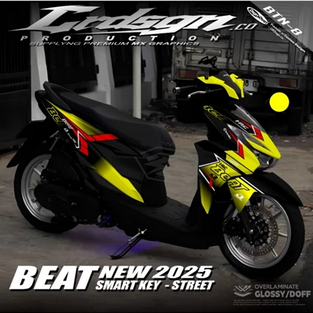 Stiker Full Body Beat 2024 2025 New - Decal full body Variasi Skotlet Beat Deluxe NEW 2024 Grafis Te