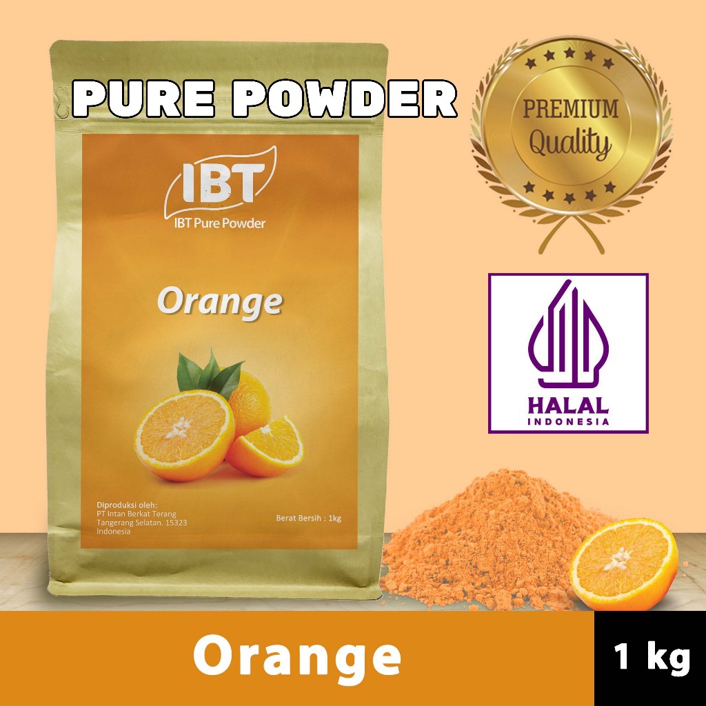 

Pure Orange Powder Essence Murni Bubuk Jeruk Import Makanan Kue