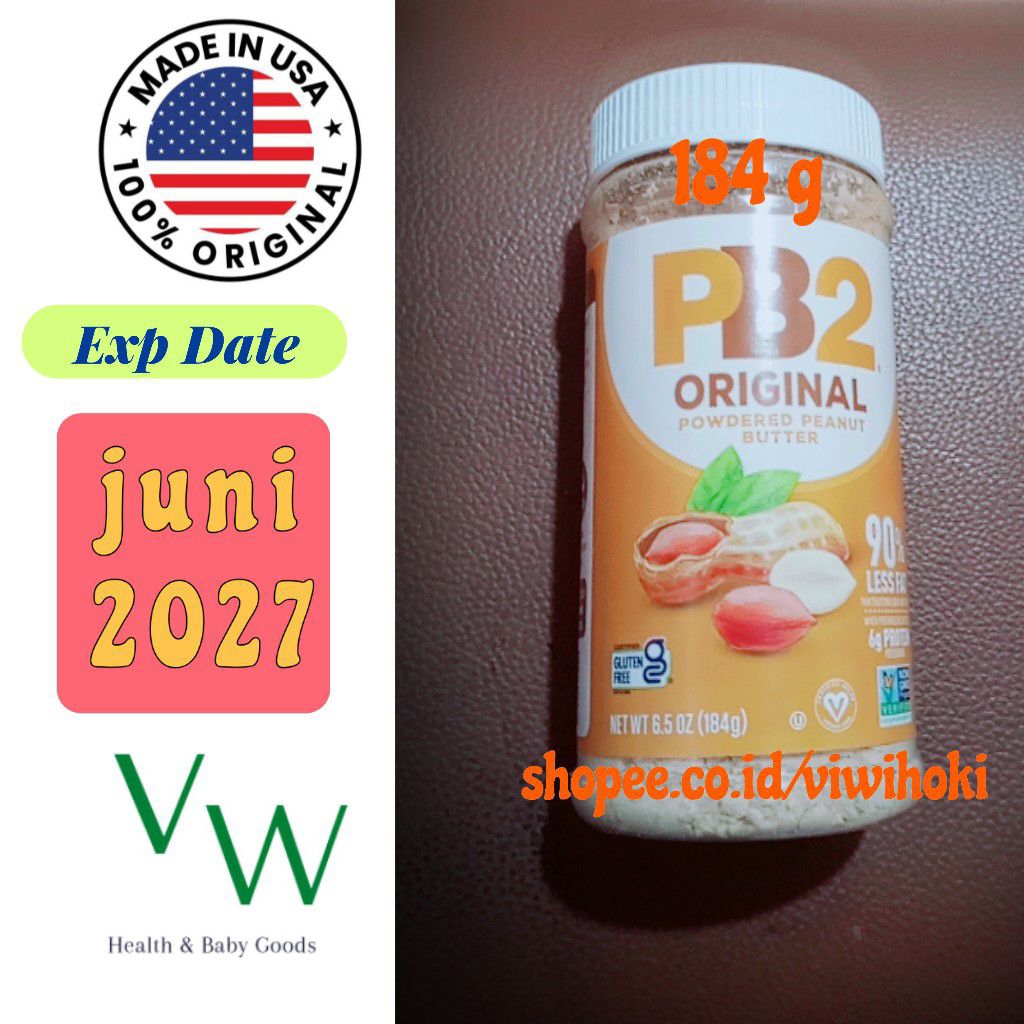 

PB2 Foods The Original Powdered Peanut Butter(184g) Selai Kacang Bubuk Original Asli