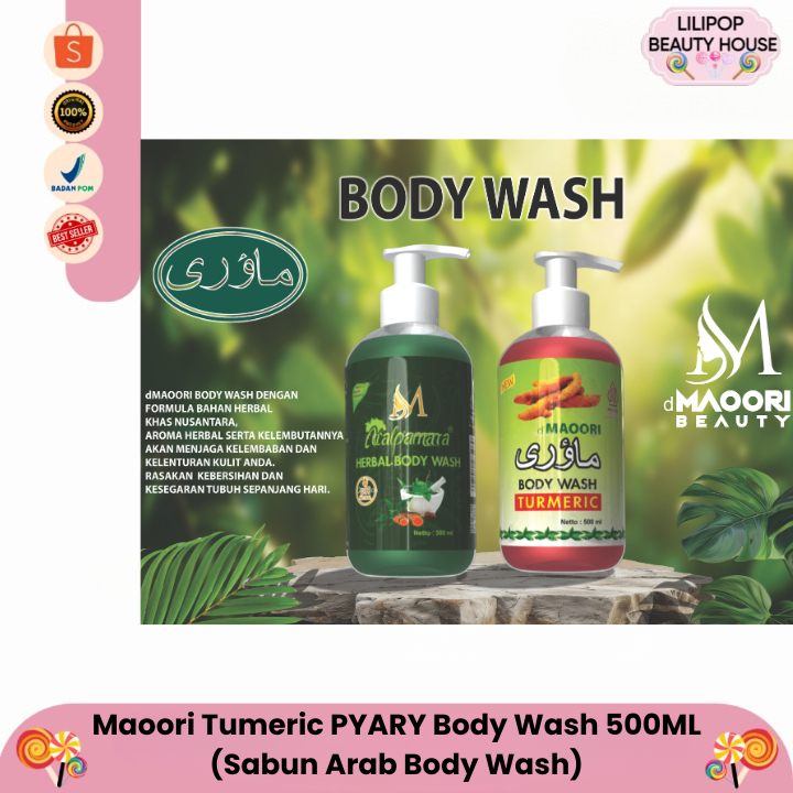 Maoori Tumeric PYARY Body Wash 500ML (Sabun Arab Body Wash)