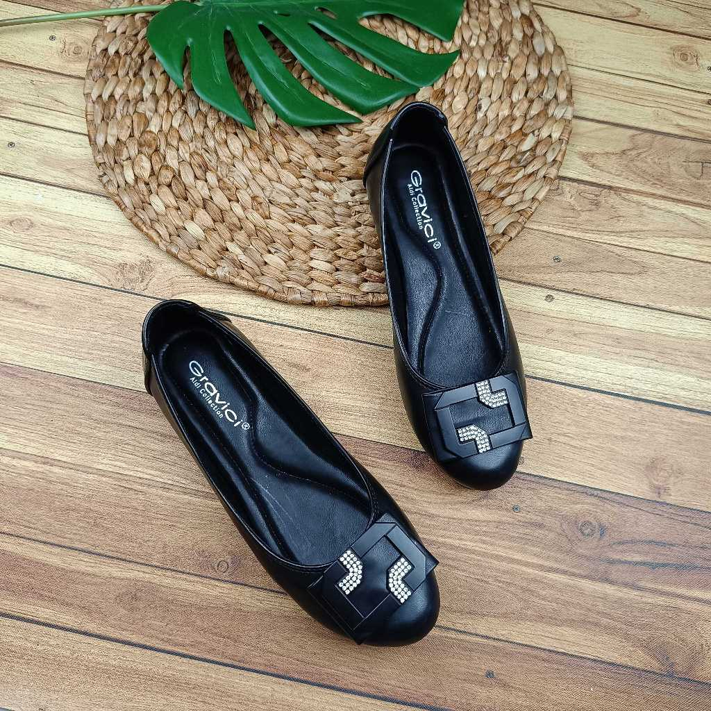 GRAVICI-Sepatu Flat Shoes Wanita Sepatu Kerja Wanita AS-04