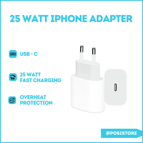 iPhone Adapter Charger 25 WATT Fast Charging