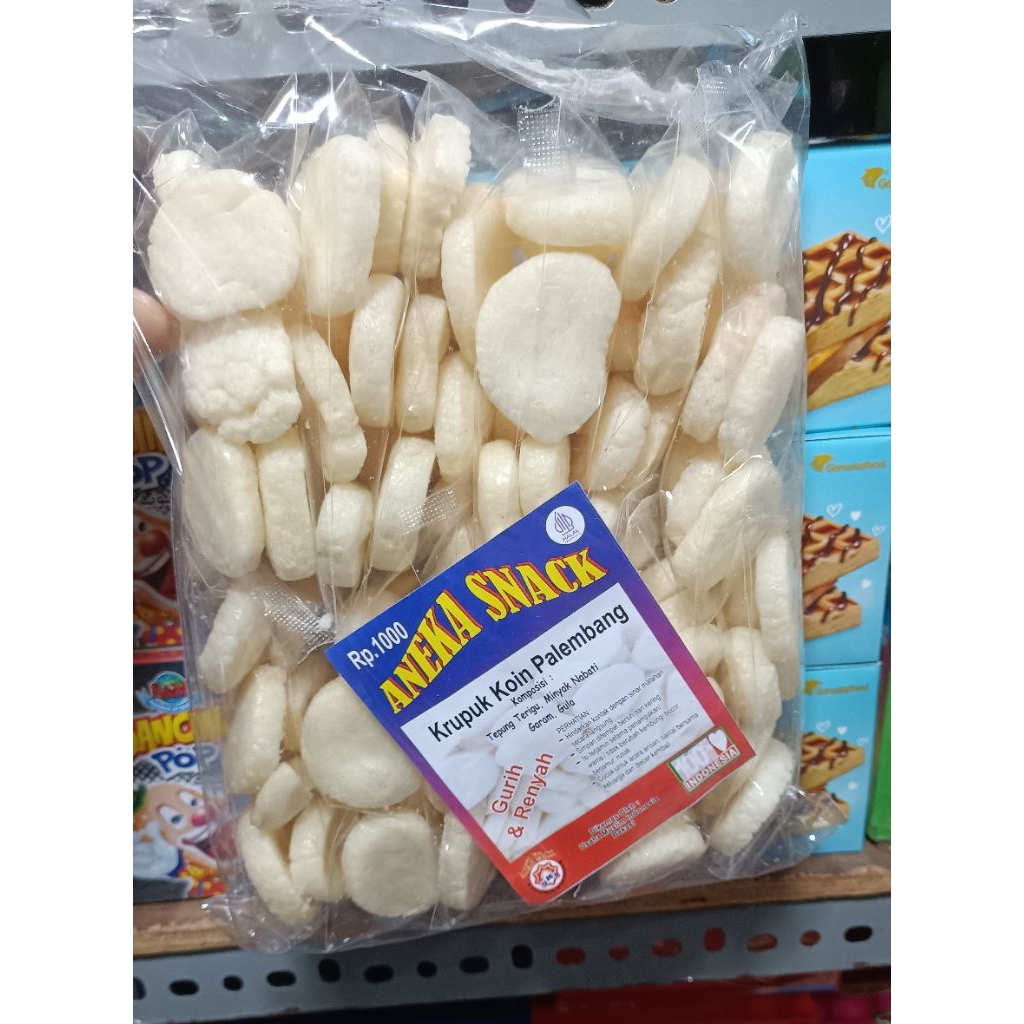 

Kerupuk Koin Palembang 1 Pack isi 12 Pcs