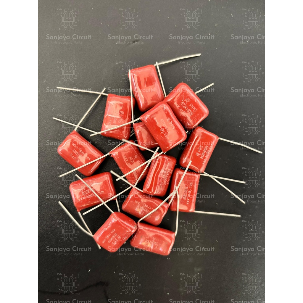 Kapasitor Milar Mylar 822K 1600V / 822K 1.6KV Volt