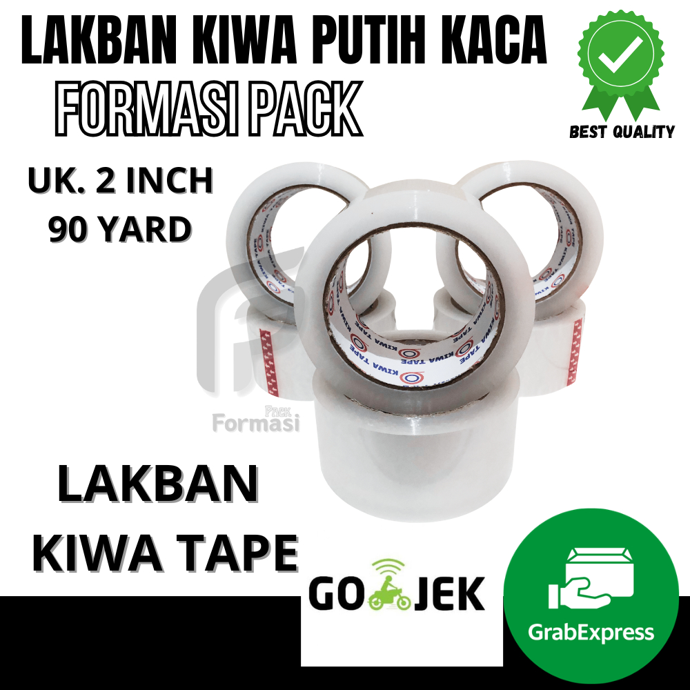 

LAKBAN KIWA TAPE PUTIH 48MMX90YARD PALING MURAH BERKUALITAS