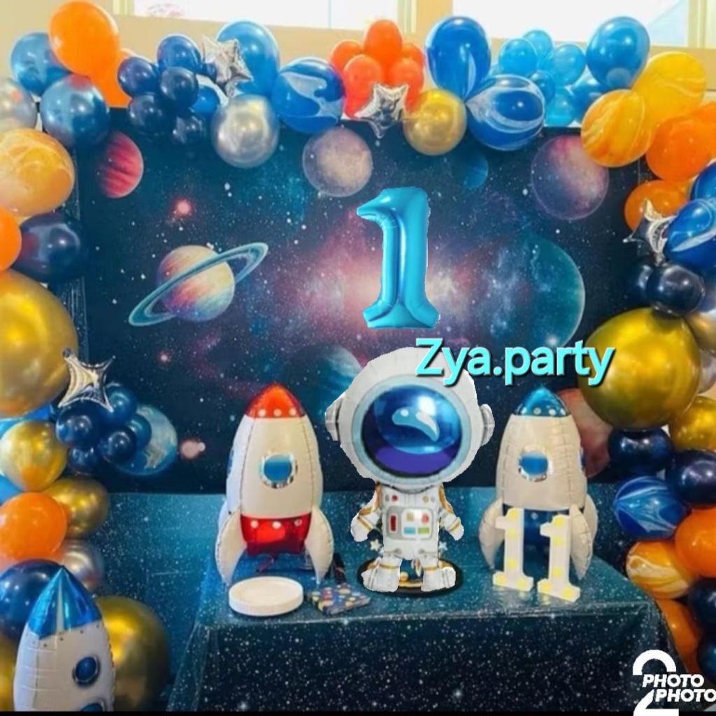 Paket dekorasi astronot/dekorasi luar angkasa/dekorasi ulang tahun anak