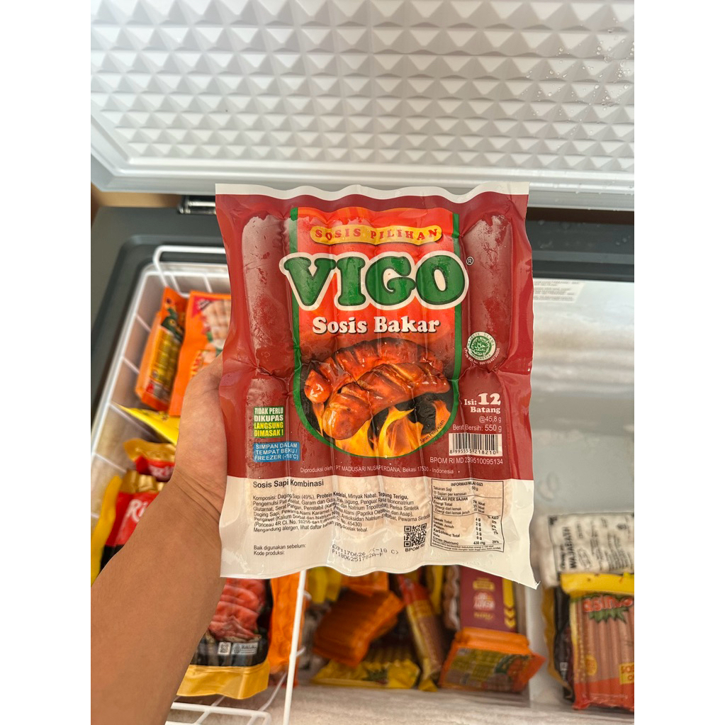 

Sosis Bakar Vigo (Isi 12pcs) 550gr