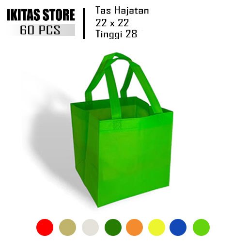 

60 Pcs Tas Hajatan Box 22x22 cm / Tas Box Nasi / Tas Spunbond