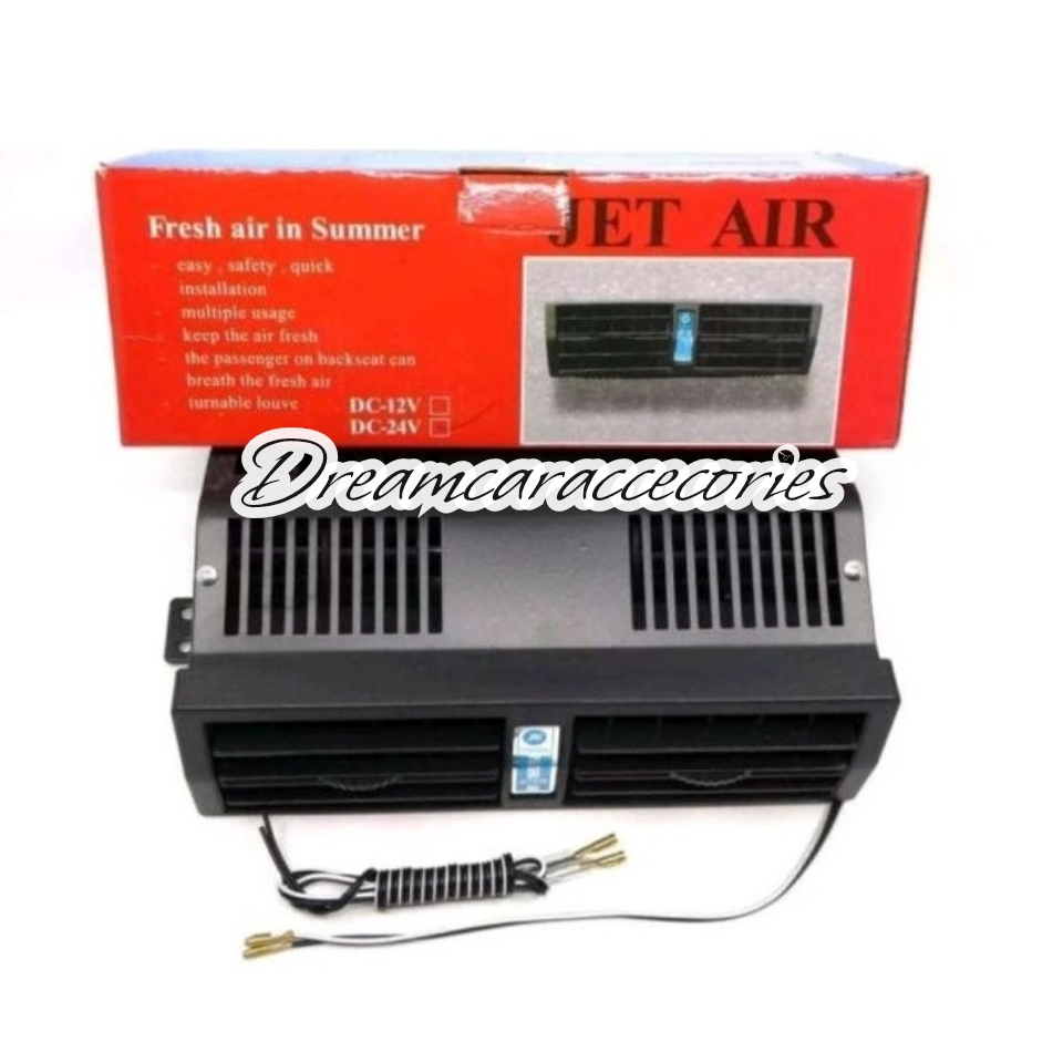 Kipas angin model kisi kisi AC mobil/ JET AIR / KIPAS ANGIN TENGAH 12V DAN 24 V