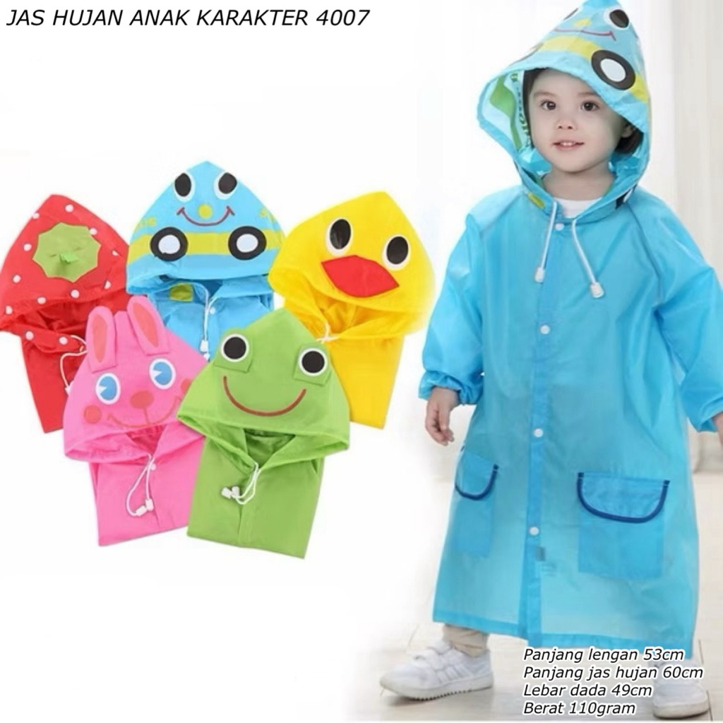 JAS HUJAN ANAK KARAKTER || JAS HUJAN ANAK TERUSAN || JAZ HUJAN ANAK MOTIF SANRIO || MANTEL HUJAN ANA