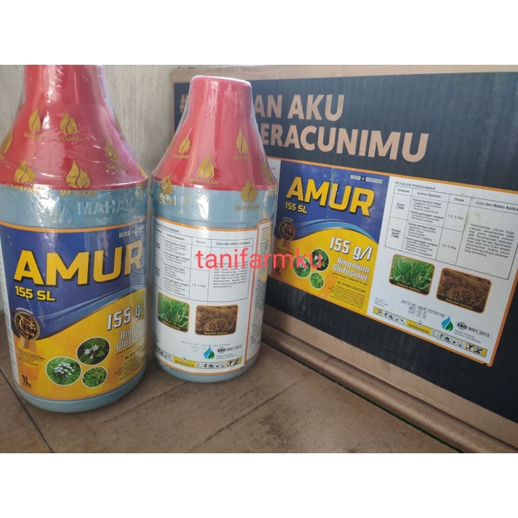 Herbisida AMUR 1 Liter - Obat Pembasmi Rumput Liar & Gulma - Racun Rumput Ampuh Tuntas